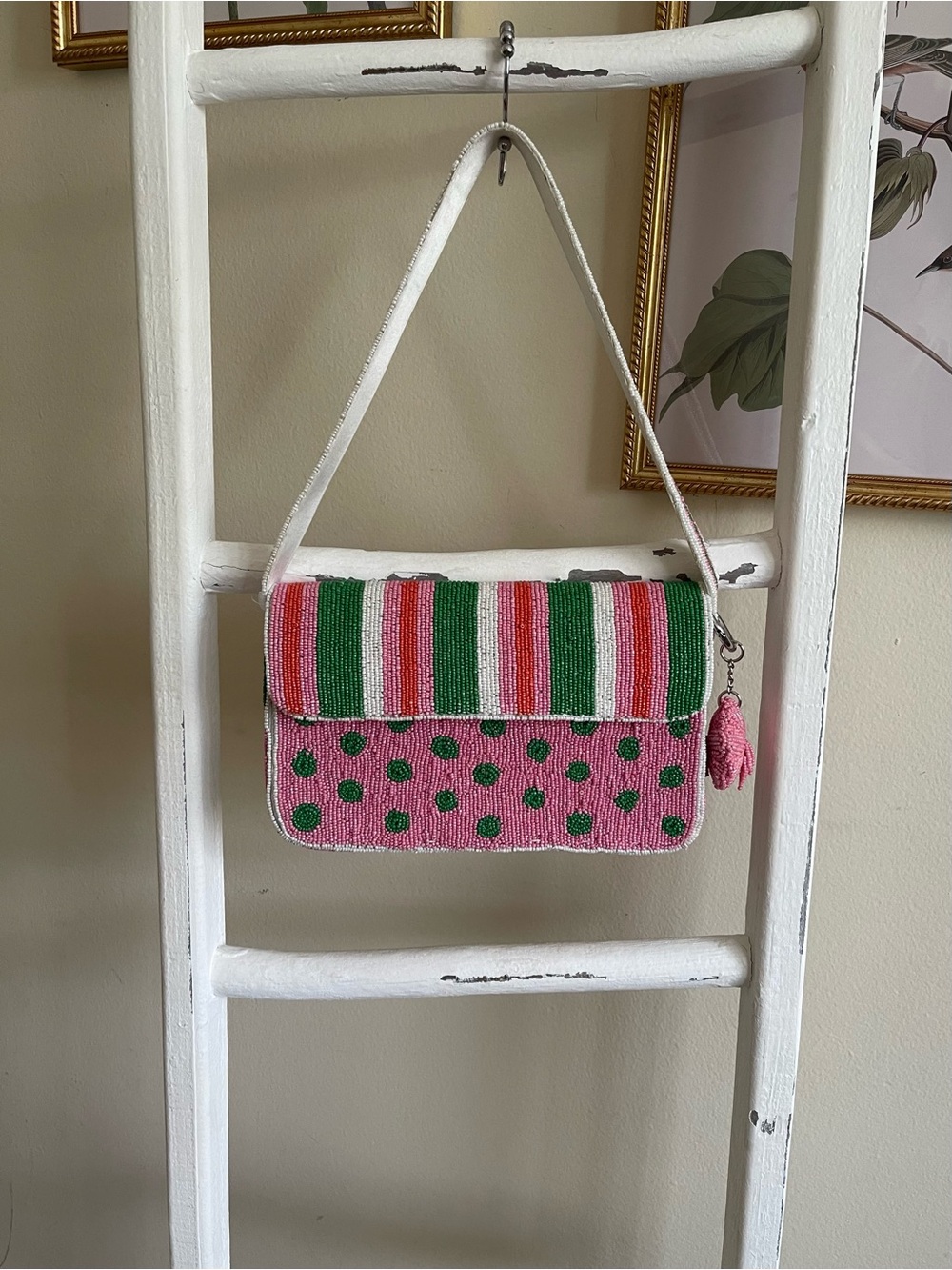 Handcrafted Made In India Beaded Shoulder Bag